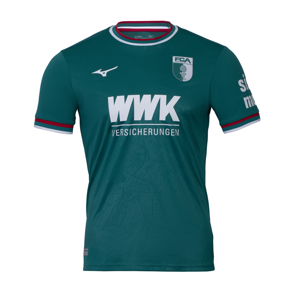 Mizuno FC Augsburg Away Jersey 24/25 Teal Green